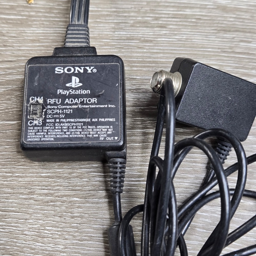 Sony PlayStation RFU Coax Adapter SCPH-1121 For PS1, PS2, & PS3 Genuine OEM